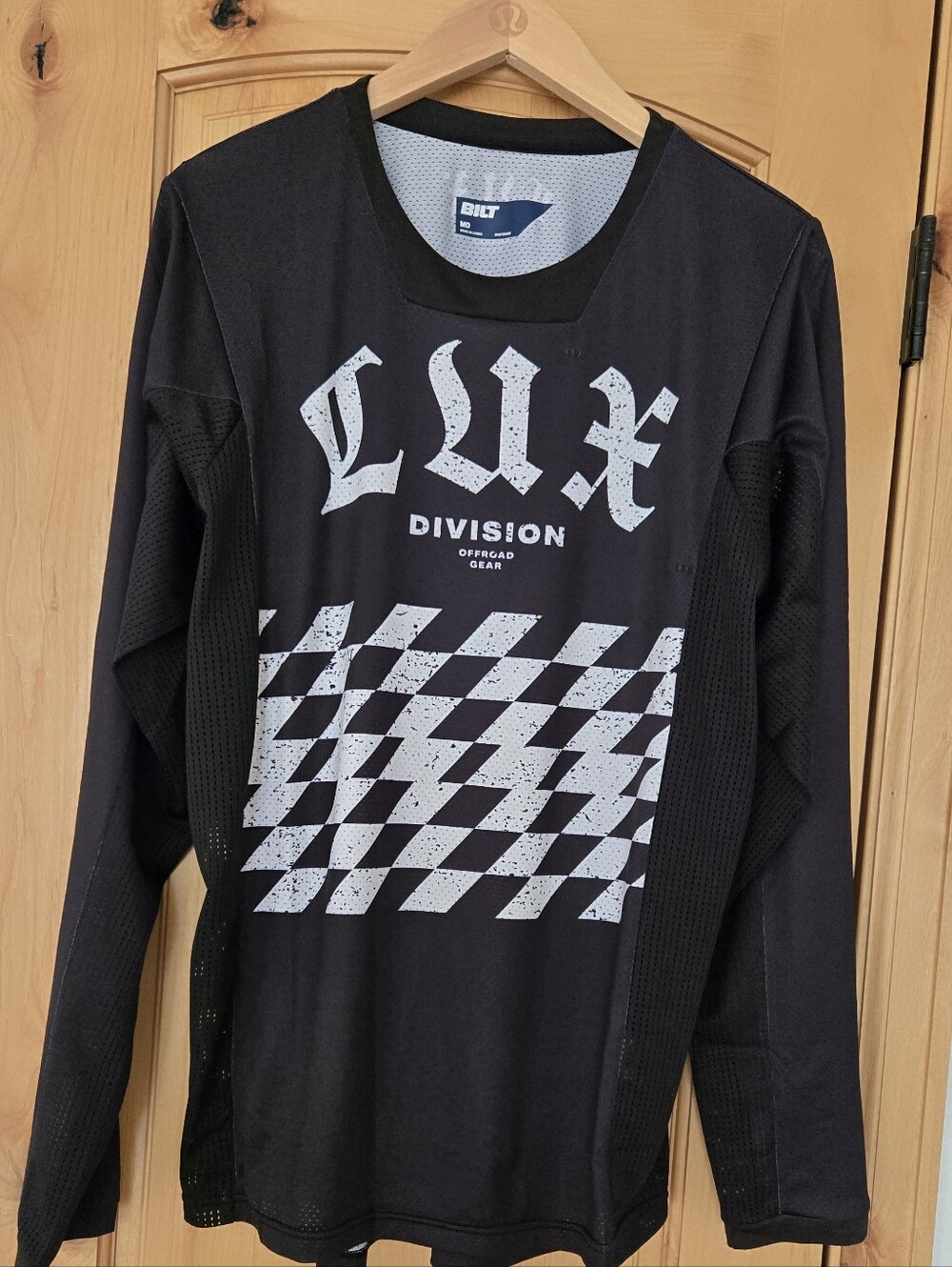 LUX Division Offroad Gear Long Sleeve Jersey - Black & White Medium
